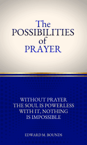 The Possibilities of Prayer